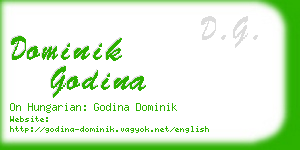 dominik godina business card